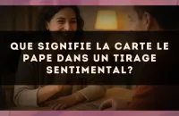 Que signifie la carte Le Pape dans un tirage sentimental?