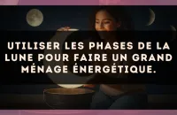 Utiliser les phases de la lune pour faire un grand ménage énergétique.