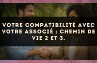 Votre compatibilité avec votre associé : Chemin de Vie 2 et 3.