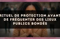 Rituel de protection avant de fréquenter des lieux publics bondés