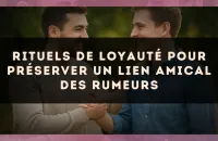 Rituels de loyauté pour préserver un lien amical des rumeurs