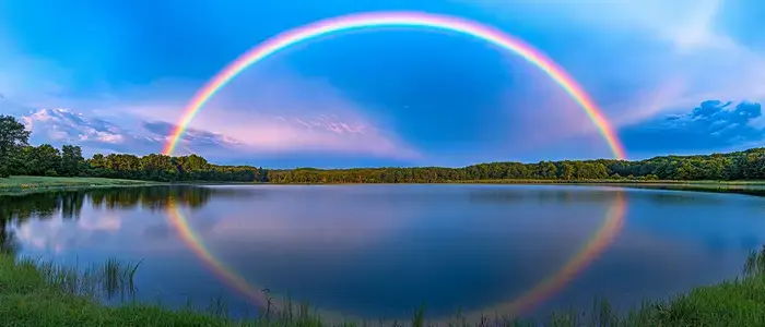 5 - La présence d'arcs-en-ciel sans explication météorologique apparente