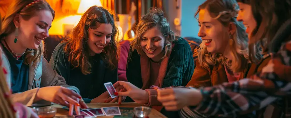 Le tirage de tarot pour une soirée entre amis